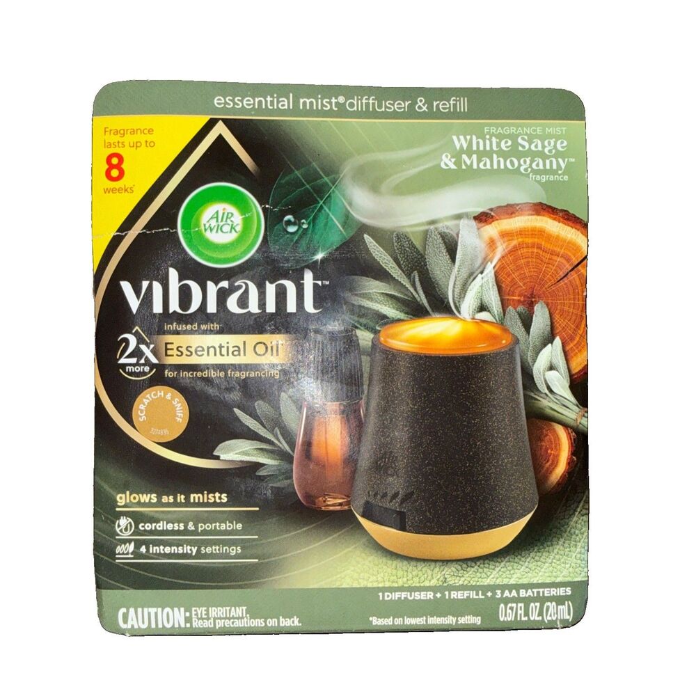 AIR WICK® Essential Mist - Vibrant Starter Kit White Sage & Mahogany 1 Count